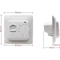 Miniatyrbillede 4 af 5: Manuel gulvvarmetermostat 220v 16a, elektrisk gulvvarmestyring Mekanisk rumtermostat med gulvsensor Probe1st