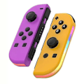 Miniatyrbild 1 av 2: Trådlös Kontroller Kompatibel med Nintendo Switch, Oled, Lite Spelkontroll Joystick (L/R) Ersättning med Rgb Höger - Li Purple Orange