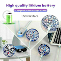 Miniatyrbilde 4 av 5: 3-pakke Pro Hover Ball Flying Ball Led Spinner Ball Flying Orb Toy Blue