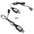 Pikkukuva 1 / 5: 7.4V akku Sm-4p USB-kaapelilaturi Rc tehokas vene pikavene R/c lelut
