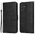 Miniatyrbillede 2 af 9: SKALO Samsung A55 5G PU Læder Wallet Case - Flere Farver Sort(FQ) Black Black