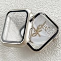 Miniatyrbillede 4 af 5: Hård skal til Apple Watch etui 9 8 7 6 5 4 38 40mm tilbehør skærmbeskytter iWatch serie 44mm 45mm 41mm 42mm Starlight 38 Starlight 38 Starlight 38 Series 4654 SE 44MM