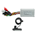 Miniatyrbilde 1 av 10: 24V 36V 48V 250W?350W 17A Tre-modus Sinus Bølge Kontroller Motor Børsteløs Kontroller Kit med LCD-skjerm for Elektrisk Sykkel