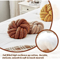 Miniatyrbilde 5 av 6: Håndknyttet Lammeull Pute Karamell Caramel 22CM