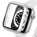 Miniatyrbillede 1 af 5: Hård skal til Apple Watch etui 9 8 7 6 5 4 38 40mm tilbehør skærmbeskytter iWatch serie 44mm 45mm 41mm 42mm sølv 17 sølv 17 Silver 17 Series 654 SE 40MM