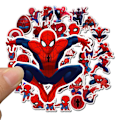 Pikkukuva 5 / 5: 35 kpl Spiderman Irrotettavat Vedenpitävät PVC-Tarrat Tarra DIY Matkatavaroiden Jääkaapin Koristelu