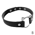 Miniatyrbillede 1 af 5: PU Læder Choker Halskæde Justerbar Hjertekæde Krave Go BlackB Cat