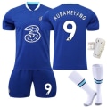 Pikkukuva 6 / 10: 22-23 Chelsea kotipaita nro 9 Aubameyang 7 Kante 10 Pulisic jalkapalloasusetti 19 Mount paita Size 7 with socks #16