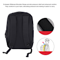 Miniatyrbilde 5 av 5: Laptop-ryggsekk, unisex, arbeidsryggsekk med USB-ladingspورت, dataväske, casual dagryggsekk for menn og kvinner, svart
