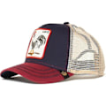 Miniatyrbilde 2 av 2: Voksen Svart Panter Mesh Cap Sommer Baseball Cap Trucker Cap W-WELLNGS Hane - Marineblå Rooster - Navy Blue