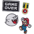 Miniatyrbillede 2 af 4: 17 stk. Mario stryge-på badges Patch Stickers Badge Down Patch Pad D