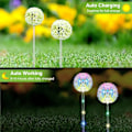 Miniatyrbilde 3 av 5: Utendørs solcellelamper Dandelion solcellelamper (2 stk) med Colo