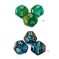 Miniatyrbild 2 av 11: 3x/ Set 12-sidiga astrologiska tärningar - akryl konstellations tärningar - flerfärgade - akryl tärningar - för konstellations spådom 0.03 1