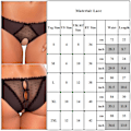 Miniatyrbilde 2 av 9: Sexy truser med åpen skritt blondeundertøy for kvinner svart L svart Black XL