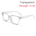 Miniatyrbild 1 av 10: Läsglasögon Presbyopia Glasögon TRANSPARENT STYRKA transpa transparent Strength +2.00-Strength +2.00