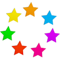 Pikkukuva 3 / 5: 60 kpl Pentagram-jääkaappimagneetteja, monivärisiä jääkaappimagneetteja koristeluun
