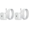Miniatyrbillede 1 af 3: Oplader til Samsung - Hurtig oplader 20W USB-C - Adapter+kabel 2m Hvid 2-Pack Samsung