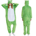 Miniatyrbilde 2 av 2: Unisex Voksen Kigurumi Dyrekarakter Kostyme Heldrakt Pyjamas Fancy 1onesie1 Frog Green