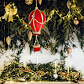 Miniatyrbild 3 av 8: Julgranspynt | Filtjulpynt | Pärlemor-hängsmycken för julen RED