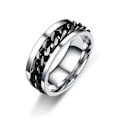 Miniatyrbillede 4 af 5: Antistress spinner roterende fidget ring size 12/21.5mm