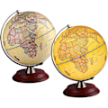 Miniatyrbilde 5 av 5: Lyste globe for barn med trebase, innebygd LED for opplyst nattvisning Antikk globe [LGL]