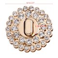 Miniatyrbilde 7 av 8: Kvinner for Rhinestone Metall DIY Lås Sving Twist Lås for Veske Skulder Bag Pu