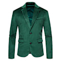 Miniatyrbilde 2 av 5: Herre Casual Blazerjakker, To-knapps Slim Fit Sportsjakke Green L