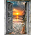 Miniatyrbillede 1 af 5: 30x40cm 5D DIY Diamant Maleri Fuld, S#Série de Paysages de Bord