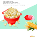 Pikkukuva 8 / 8: Mikroaaltouunissa käytettävä popcorn-poppi, silikoninen, taittuva kulho, korkean lämpötilan kestävä, kahvalla