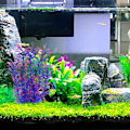 Miniatyrbillede 3 af 4: Kunstige vandplanter, 2 pak store akvarieplanter, plastik