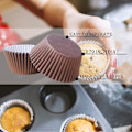 Miniatyrbillede 3 af 7: ll Kaffepapir Muffinforme Bageforme, Fedtsikre Muffinforme til Bagning, Mini Muffinforme Muffin Kopper Cupcakeliner Bulk, Papir Bage Coffee