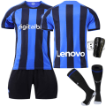 Pikkukuva 5 / 11: 22-23 Inter Milan kotipaita No. 90 Lukaku No. 10 Lautaro No. 9 Dzeko jalkapalloasu aikuisille Inter Milan home game #XS
