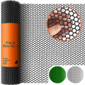 Miniatyrbillede 1 af 7: Sort plasttrådshegn - Fantastisk til fjerkræ, hunde, kaniner, slangebarrierer og havearbejde - Holdbart plasttrådsnet 0.4x3m black