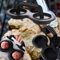 Miniatyrbild 4 av 6: Mångsidig dubbelhåls hamburgare för köttfärslimpa - skapa perfekta biffar för grillning, BBQ och fyllda hamburgare C 1PCS