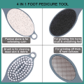 Miniatyrbillede 4 af 6: Foot File Callus Remover Multi Purpose 4 i 1 fod pedicureværktøj med fodskrubber, pimpsten, fodrasp og sandpapir til hjemmefodpleje yellow