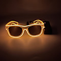 Miniatyrbillede 6 af 6: Lysende briller, lysende, velegnet til rave-fester, lysende neon-rave-briller, velegnet til rave-fester, EDM, fødselsdage, fester, festivaler orange color