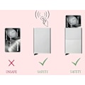 Miniatyrbillede 4 af 5: Sort-RFID NFC Beskyttelse Pung Kortholder 5 stk Kort (Ægte Læder) Black Svart