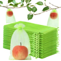 Miniatyrbillede 1 af 7: 100 stk. Frugtbeskyttelsesposer, Grønne Netdækkeposer Snøre Mesh Frugtbeskyttere Skadedyrsbarriere til Mango Tomater Frugttræer Grøntsagshave 30x40CM