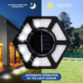 Pikkukuva 2 / 6: Aurinkopaneelivalot: 12 LED-ulkopuutarhavaloa poluille, patiolle, pihakäytävälle 2PCS