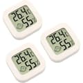 3-delad digital inomhustermometer hygrometer fuktighet temperatur LCD-display Bluetooth-sensor trådlös termometer för hem, kontor, digital-Glad