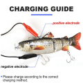 Miniatyrbillede 3 af 6: Fiskelokke Multi-Joint Fish Fishing Kit Langsomt synkende Realistisk svømmelokke Ferskvands- og saltvands Crankbait til bas ørred Bas lokke 7