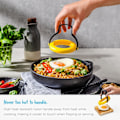 Miniatyrbilde 4 av 5: 1 STK Silikon Egg Ring | Stekt eggeform | Eggering 3-i-1 vipper, løfter, serverer | 360° Egg Flipper | Enkel å lage eggering til frokost