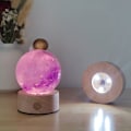 Miniatyrbilde 5 av 5: LED-lysdisplayholder Krystallkulebase 7 FARGER LYS 7 Color Light 7 Color Light