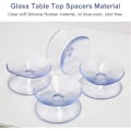 Miniatyrbillede 4 af 5: 10 stk. Dobbeltsidede Sugekopper Skridsikre Dobbeltsidede Sugekopper Transparente Bordafstandsstykker til Glasplader 30MM