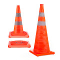 Miniatyrbillede 1 af 6: Foldbar trafiksikkerhed orange kegle, multifunktions pop-up kegle og reflekterende krave til vejparkering, køretræning 45CM