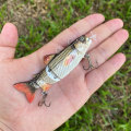 Miniatyrbillede 5 af 6: Fiskelokke Multi-Joint Fish Fishing Kit Langsomt synkende Realistisk svømmelokke Ferskvands- og saltvands Crankbait til bas ørred Bas lokke 6