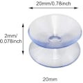 Miniatyrbillede 2 af 5: 10 stk. Dobbeltsidede Sugekopper Skridsikre Dobbeltsidede Sugekopper Transparente Bordafstandsstykker til Glasplader 30MM