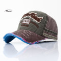 Miniatyrbillede 6 af 6: 1969 slidt visir nødlidende mænds baseballkasket Retro Athleisure visir unisex justerbar vaskbar broderet hat green adjustable