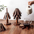 Miniatyrbillede 5 af 5: Træunderlag til varme retter, til varme retter Træform Underlagssæt Coaster til Tekande Varme gryder, Ncorporate Art Into Your Life
