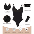 Miniatyrbillede 4 af 6: Bodysuit til kvinder Mavekontrol Shapewear Seamless Sculpting Thong Body Shaper Tank Top black XL